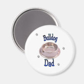 Bulldog-Vater - Individuell Magnet (Vorderseite/Rückseite)