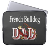 Bulldog-Vater Laptopschutzhülle (Vorderseite)