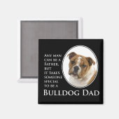 Bulldog Vater Magnet (Vorderseite/Rückseite)