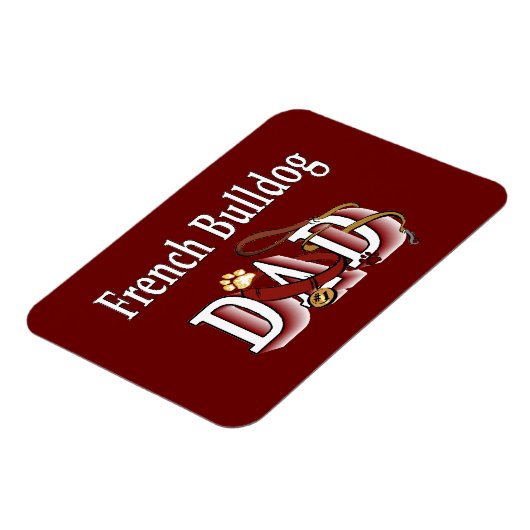 Bulldog-Vater Magnet (Linke Seite)
