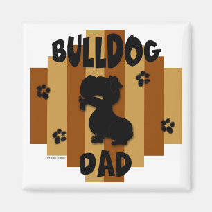 Bulldog Vater Magnet