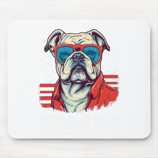 Bulldog-Vater Mousepad (Vorne)