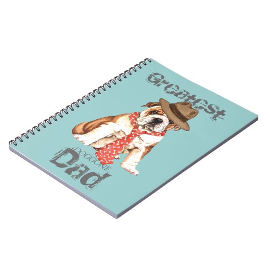 Bulldog-Vater Notizblock (Linke Seite)