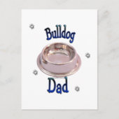 Bulldog-Vater Postkarte (Vorderseite)