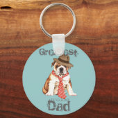 Bulldog-Vater Schlüsselanhänger (Vorderseite)