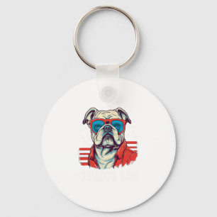 Bulldog-Vater Schlüsselanhänger
