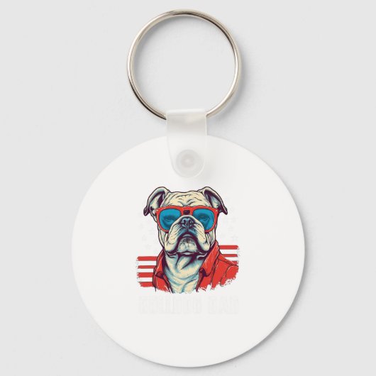 Bulldog-Vater Schlüsselanhänger (Vorderseite)