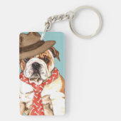 Bulldog-Vater Schlüsselanhänger (Rückseite)