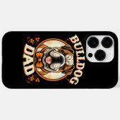 Bulldog-Vater – Süßer Vintage-Bulldogge zum Vatert Case-Mate iPhone Hülle (Rückseite (Horizontal))