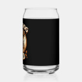 Bulldog-Vater – Süßer Vintage-Bulldogge zum Vatert Dosenglas (Links)