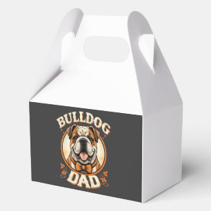 Bulldog-Vater – süßer vintage Bulldogge zum Vatert Geschenkschachtel
