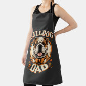 Bulldog-Vater – süßer vintage Bulldogge zum Vatert Schürze (InSitu)