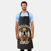 Bulldog-Vater – süßer vintage Bulldogge zum Vatert Schürze (Getragen)