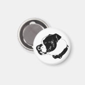 Bulldog-Vektormagnet Magnet (Vorderseite/Rückseite)