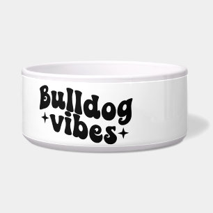 Bulldog Vibes Keramik Dog Bowl Napf