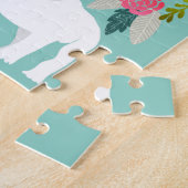 Bulldog Vintag Florals Puzzle (Seite)