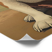 Bulldog Vintage Art Poster (Ecke)