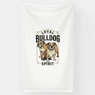 Bulldog Vintage-Shirt Twin Bulldogs Gravur Tee_ Banner