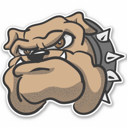 Bulldog Vinyl Sticker (Vorderseite)
