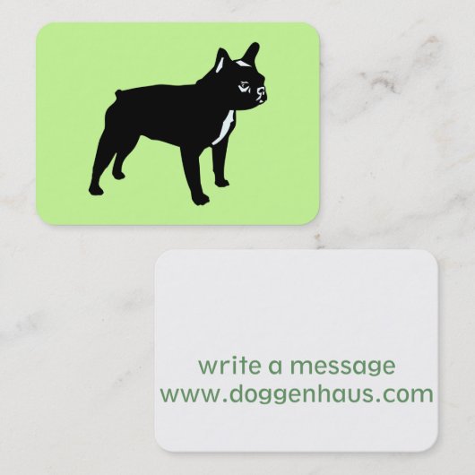 Bulldog Visitenkarte (Vorne/Hinten)