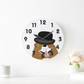 Bulldog Wall Clock Große Wanduhr (Zuhause)