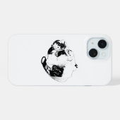 Bulldog Warmes Gemüt iPhone 15 Hülle (Rückseite (Horizontal))