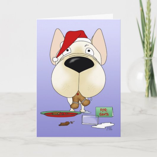 Bulldog Weihnachten (Vorderseite)