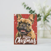 Bulldog Weihnachten (Stehend Vorderseite)