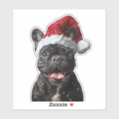 Bulldog Weihnachten Aufkleber (Blatt)