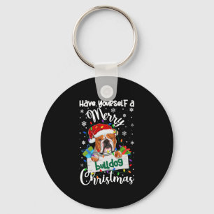 Bulldog Weihnachten Bulldog Xmas Geschenke Bulldog Schlüsselanhänger
