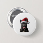 Bulldog Weihnachten Button (Vorne & Hinten)