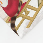 Bulldog Weihnachten Fleecedecke (Ecke)