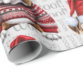 Bulldog Weihnachten für Hundefreunde Geschenkpapier (Rolleneckpunkt)
