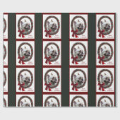 Bulldog Weihnachten Geschenkpapier (Flach)