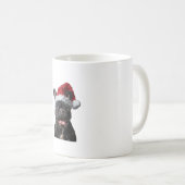 Bulldog Weihnachten Kaffeetasse (VorderseiteRechts)