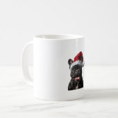 Bulldog Weihnachten Kaffeetasse (Vorderseite Links)