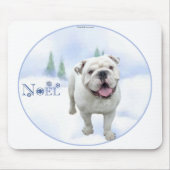 Bulldog Weihnachten Mousepad (Vorne)