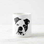 Bulldog-Weihnachten Nah Kaffeetasse (Mittel)