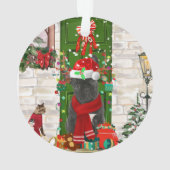 Bulldog Weihnachten Ornament (Rückseite)