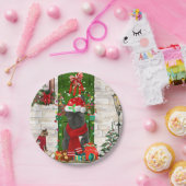 Bulldog Weihnachten Pappteller (Party)