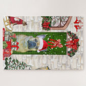 Bulldog Weihnachten Puzzle (Horizontal)