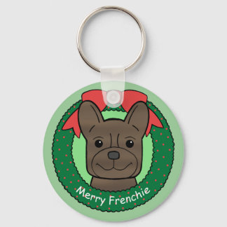 Bulldog Weihnachten Schlüsselanhänger