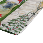 Bulldog Weihnachten Schneidebrett (Ecke)