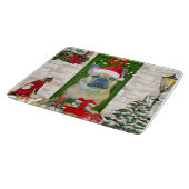 Bulldog Weihnachten Schneidebrett (Ecke)