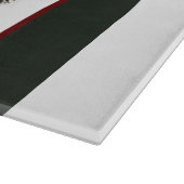 Bulldog Weihnachten Schneidebrett (Ecke)