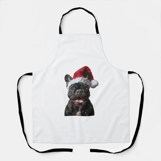 Bulldog Weihnachten Schürze (Vorderseite)