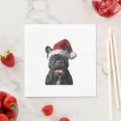 Bulldog Weihnachten Serviette (Beispiel)