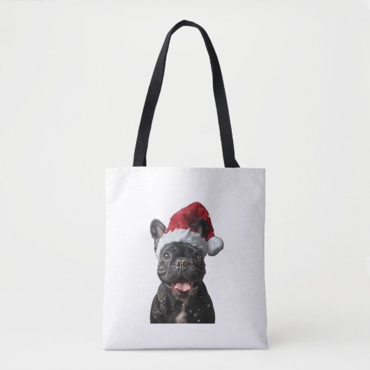 Bulldog Weihnachten Tasche (Vorderseite)