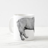 Bulldog-Weihnachten-Tasse Kaffeetasse (Vorderseite Links)