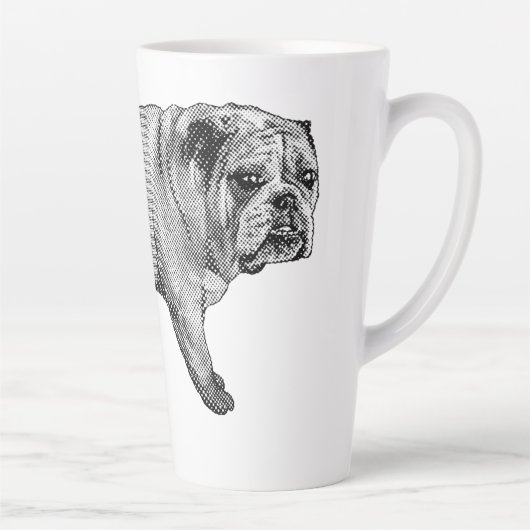 Bulldog-Weihnachten-Tasse Milchtasse (Rechts)